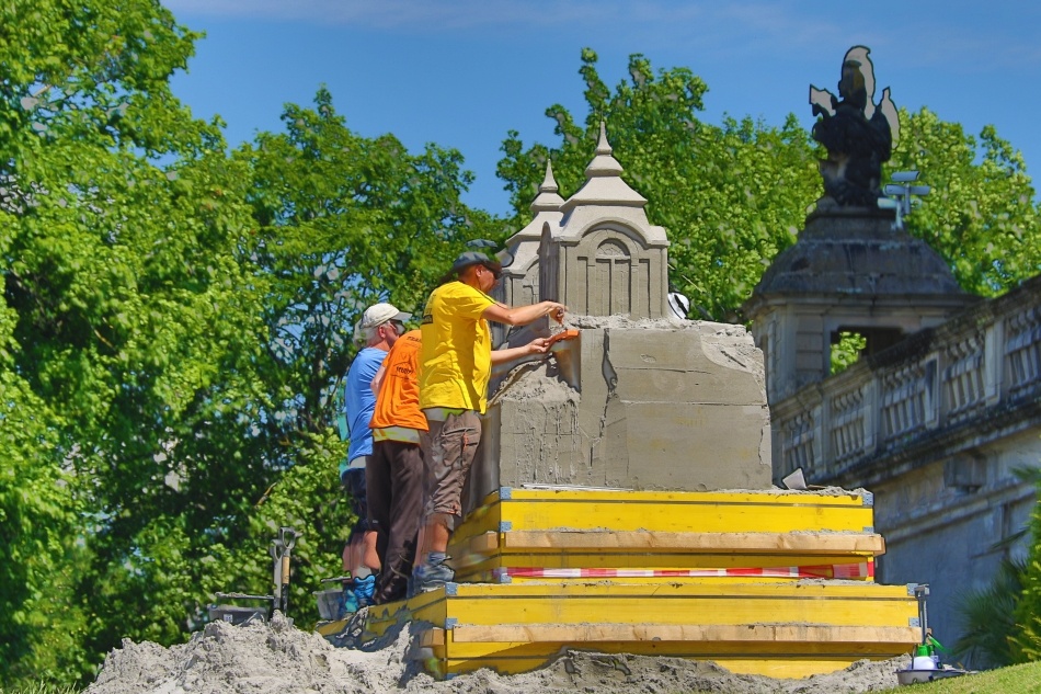 Art de sable - Le baroque en fleurs et le jardin des contes de fées à  Ludwigsbourg